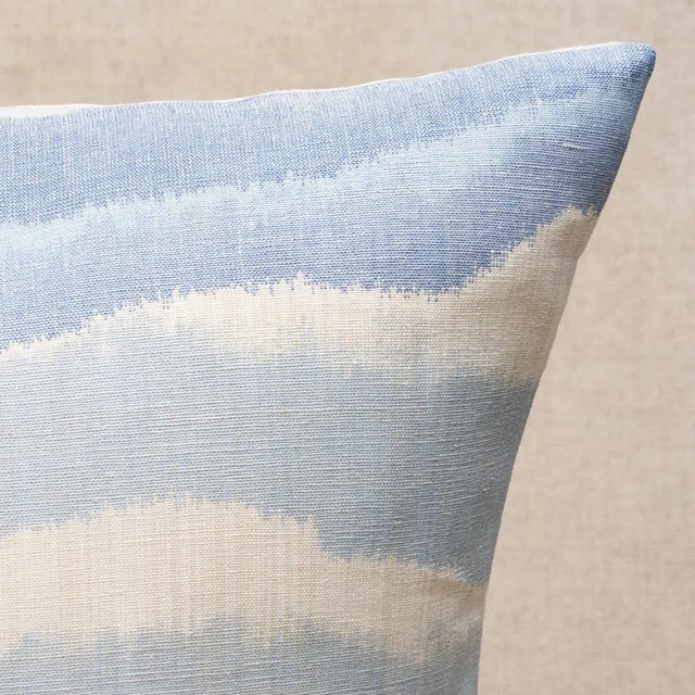 This pillow features Chandler Warp Print with a knife edge finish. Only a true warp print could achieve the ethereal...