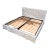 Eastern King Paola Navone for Gervasoni Ghost 80 Slipcovered Bed Frame, Lino Bianco For Sale