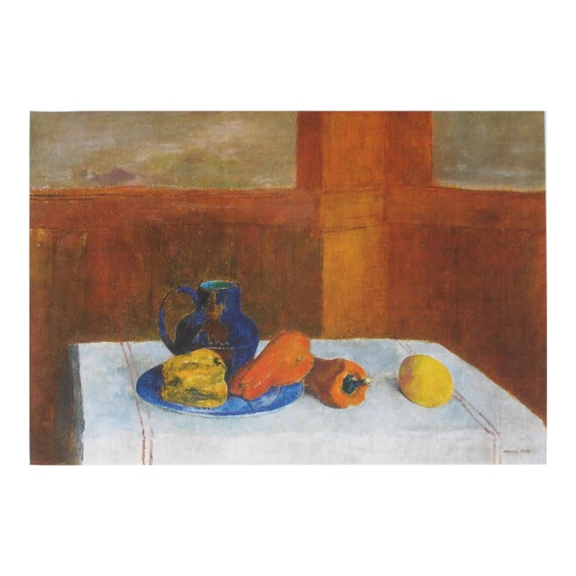 Odilon Redon Still Life With Peppers and Pitcher, 1975 For Sale