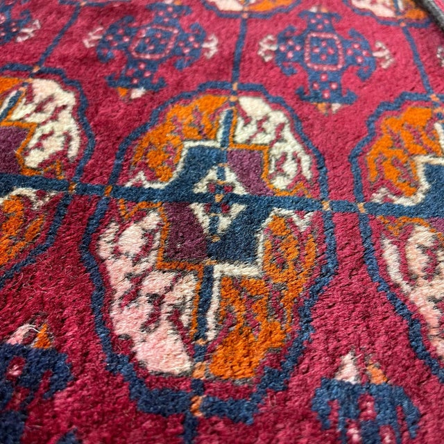Vintage Turkoman Tekke Rug % Wool 133 x 84 cm Pretty Turkoman Tekke Rug, this is a lovely central Tekke rug from Turkoman,...
