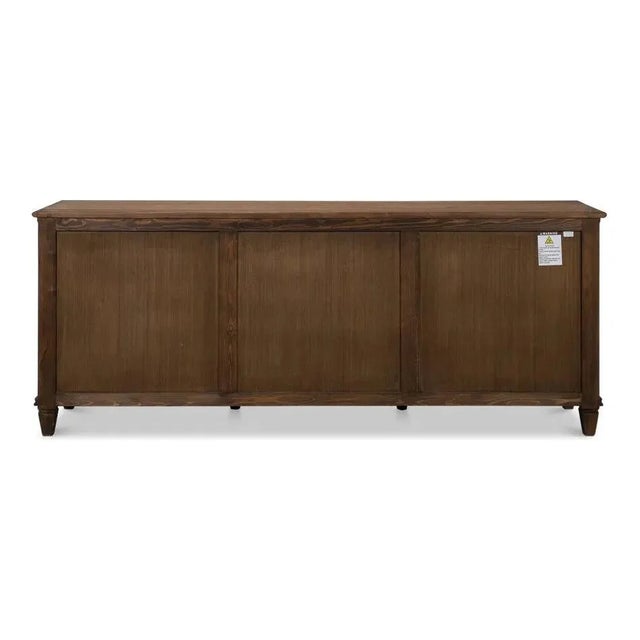 French Country Sideboard in Old Pine Stain by Sarreid LTD For Sale - Image 4 of 12