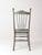 Gray Antique Victorian Painted Spindle Back Chair For Sale - Image 8 of 16