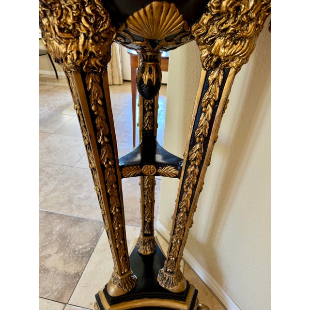 Empire Neo Classical Traditional Ram’s Head With Marble Top Pedestal Plinth For Sale In San Diego - Image 6 of 12