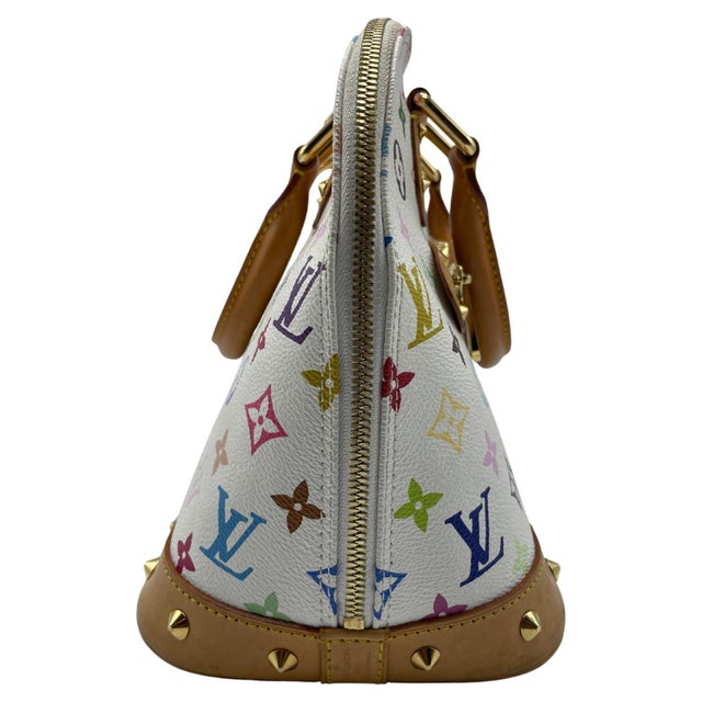 2000 - 2009 Louis Vuitton Monogram Multicolor Alma White For Sale - Image 5 of 8