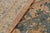 Antique Kerman Lavar Orange-Brown and Blue Wool Persian Floral Rug For Sale - Image 9 of 9