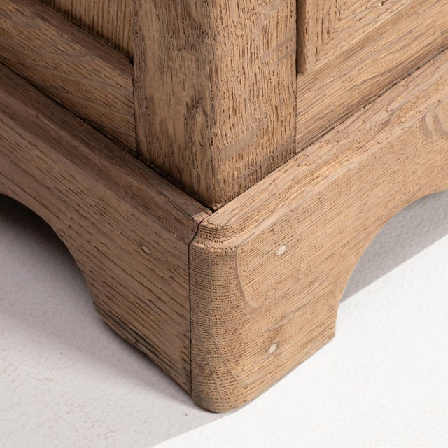 Early 20th Century Oak Louis Philippe Side Table With Marble Top For Sale - Image 10 of 17