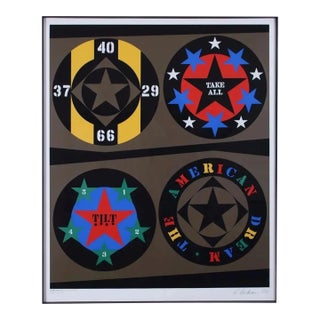 Robert Indiana, "Decade: The American Dream" Pencil Signed Lithograph For Sale