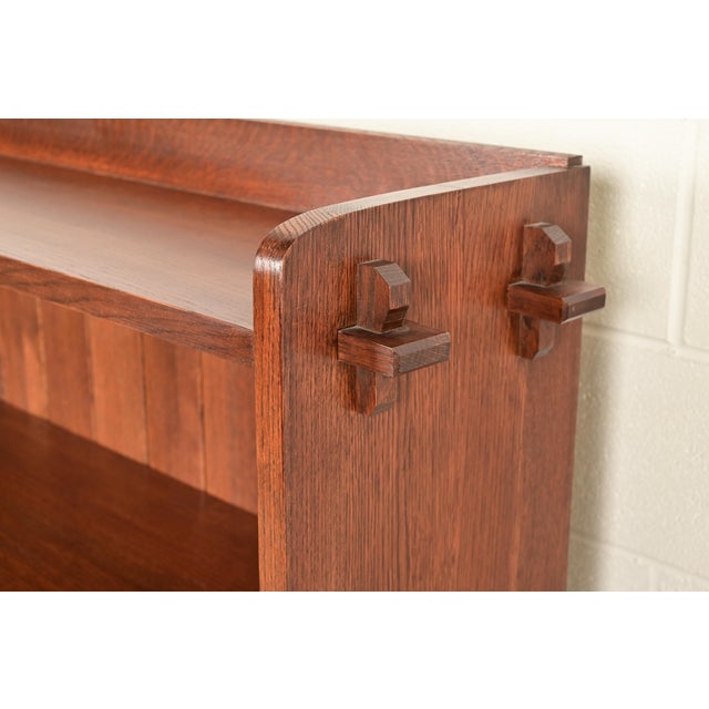 Stickley Mission Oak Arts & Crafts Bookcase For Sale In South Bend - Image 6 of 14