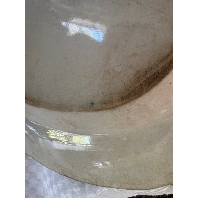 Large Mid 19th Century Unmarked Polychrome Platter For Sale - Image 17 of 18