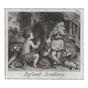 Infant Academy Miniature Engraving After Joshua Reynolds