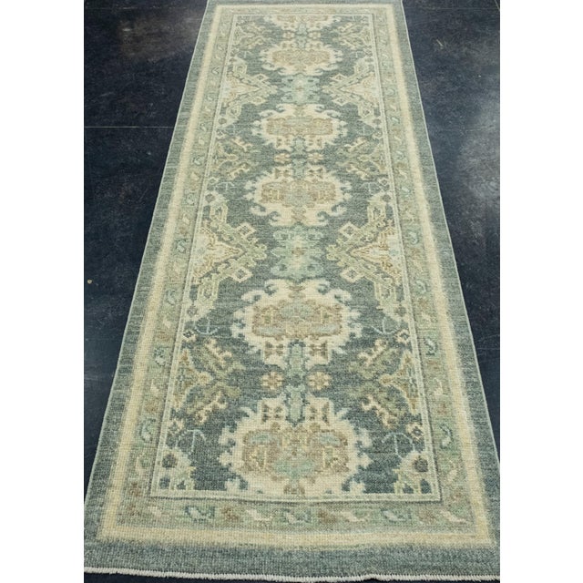 Turkish Oushak Runner Rug 2'10" x 8' #17528 Explore a curated collection of hallway runners, wool rugs, and handmade...
