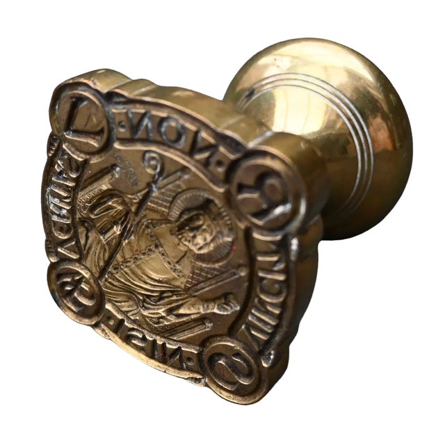 Large Bronze Stamp Seal For Sale - Image 5 of 8