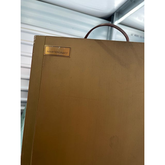 Metal Vintage Mid Century MasterCraft Vitrine #1 For Sale - Image 7 of 17