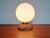 Wooden and Opaline Blanche Table Lamp, 1960s For Sale - Image 6 of 11