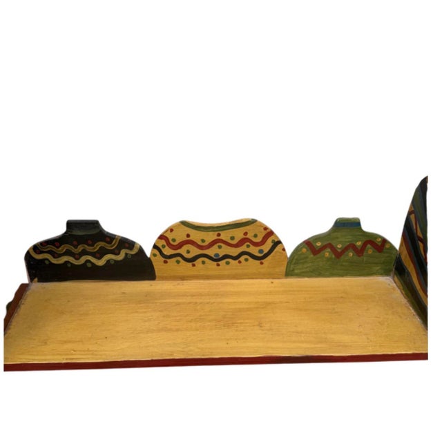 1950s Mexican Folk Art Shelf For Sale - Image 5 of 7