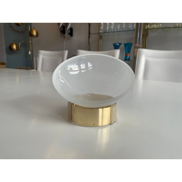 Skultuna Bowl in Glass and Brass by Michael Kurpatov, 1960s For Sale - Image 10 of 14