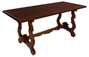 Art Deco Italian Walnut Table, 1920s