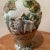 Vintage Pereiras Valado Porcelain Ornate Vase With Cherubs Raised Relief Hand Painted For Sale - Image 4 of 12