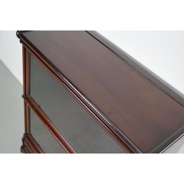 Wood Antique Mahogany Stacking Bookcase from Globe Wernicke, 1900 For Sale - Image 7 of 17