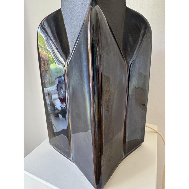 Einar Johansen Stoneware Ceramic Table Lamps by Einar Johansen for Søholm Stentøj, 1970s, Set of 2 For Sale - Image 4 of 8