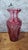 Large Bohemian Belle Époque Wheel-Cut Red Overlay Crystal Vase, 1890s For Sale - Image 3 of 7