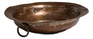 Early 19th Century Belgium Terra Cotta Copper Serving Piece