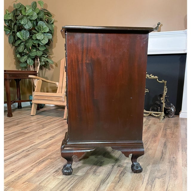 Wood 1980s Mahogany Ball and Claw Blockfront Chest of Drawers For Sale - Image 7 of 12