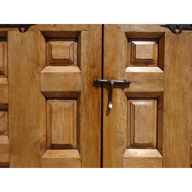 Wood Tuscan Oak and Walnut 2-Door Sideboard For Sale - Image 7 of 18