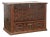 Original Painted Tall Pine Flat Top Trunk Dated 1874 For Sale