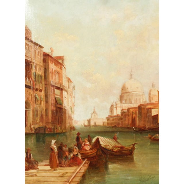 This is a beautiful oil on canvas painting of the view of the The Grand Canal in Venice by the renowned British artist...
