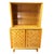 Restored Mid-century bleached oak "Basket Weave" china cabinet designed by Paul Laszlo for Brown Saltman. This classic...