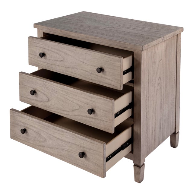 Wood Flagstaff 30 in. W Rectangular Wood 3 Drawer Dresser, Desert Sand For Sale - Image 7 of 11