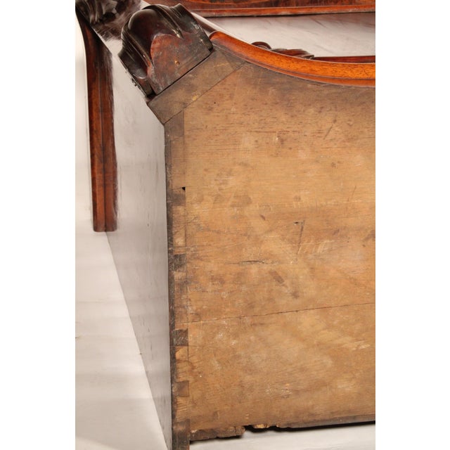 English Victorian Burl Walnut and Walnut Two Door Cabinet With Marble Top For Sale - Image 13 of 13