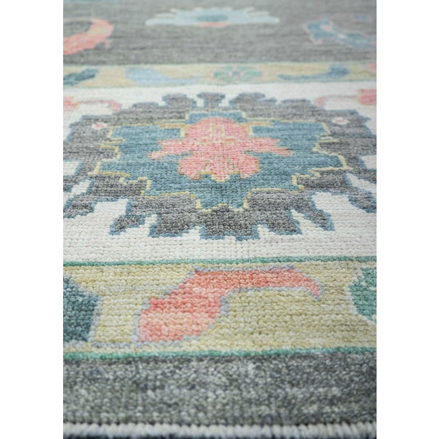 Turkish Turkish Oushak Square Rug 11'10" x 12'7" #20319 For Sale - Image 3 of 8