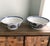 Large Vintage Chinoiserie Blue and White Bowls a Pair For Sale - Image 10 of 12