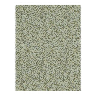 Panthera Spotted Leopard Hand-Looped Area 8' x 10' Rug - Peridot Green For Sale