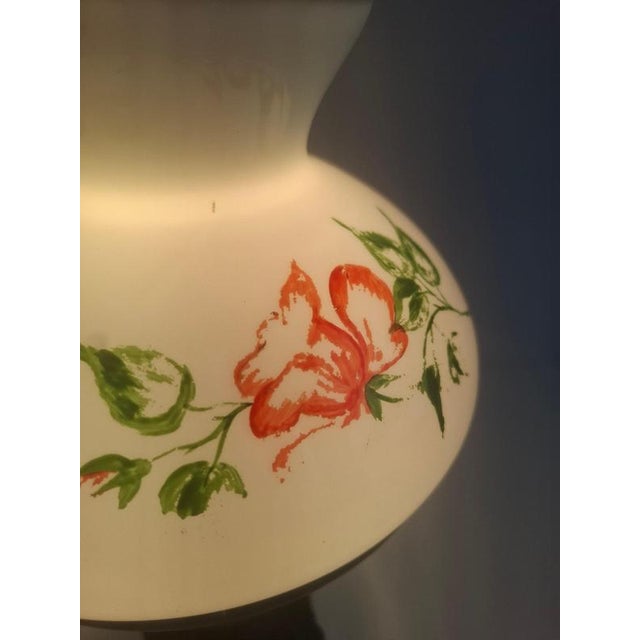 Mid-Century Modern Czech Cast Iron Glass Lamp, 1960 For Sale - Image 9 of 16