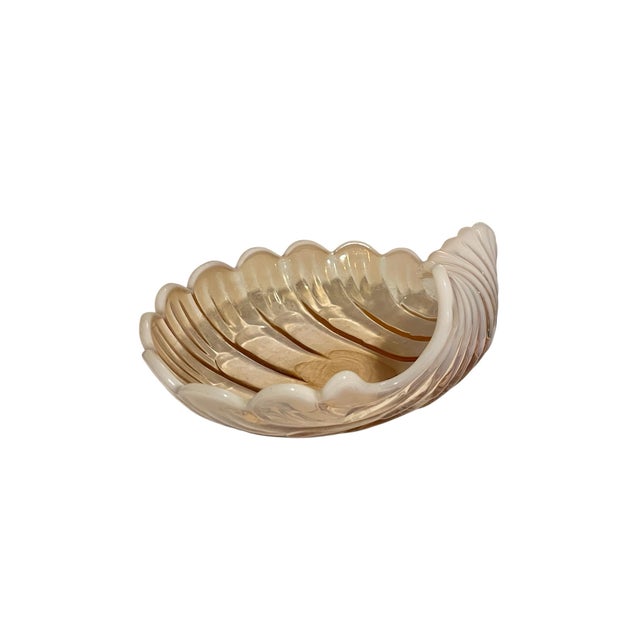 Mid 20th Century Mid 20th Century Duncan and Miller Sanibel Pink Shell Centerpiece Bowl For Sale - Image 5 of 7