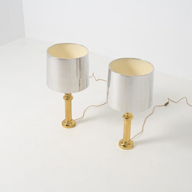 Table Lamps in the style of Maison Charles, 1970s, Set of 2 For Sale - Image 3 of 18
