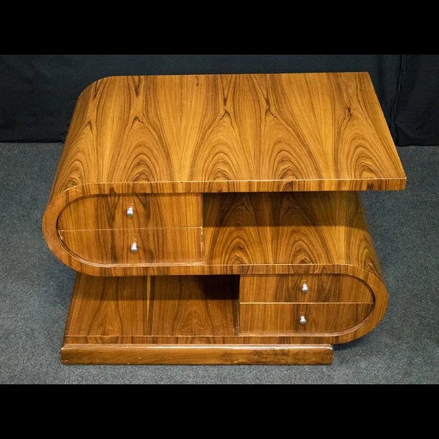 Art Deco Style Double-Sided Coffee Table, 1980s For Sale - Image 4 of 10
