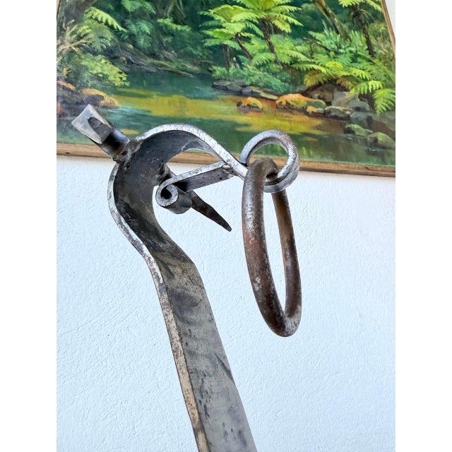 Zoomorphic Metal Dog Andirons, 1950s, Set of 2 For Sale - Image 15 of 18