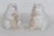 Mid 20th Century Ceramic Salt and Pepper Shakers White Cats Holding Beige Fish - a Pair For Sale In Miami - Image 6 of 8