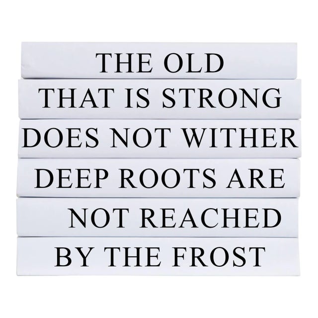 Decorative Books - Quote Book Stack - "Roots" For Sale