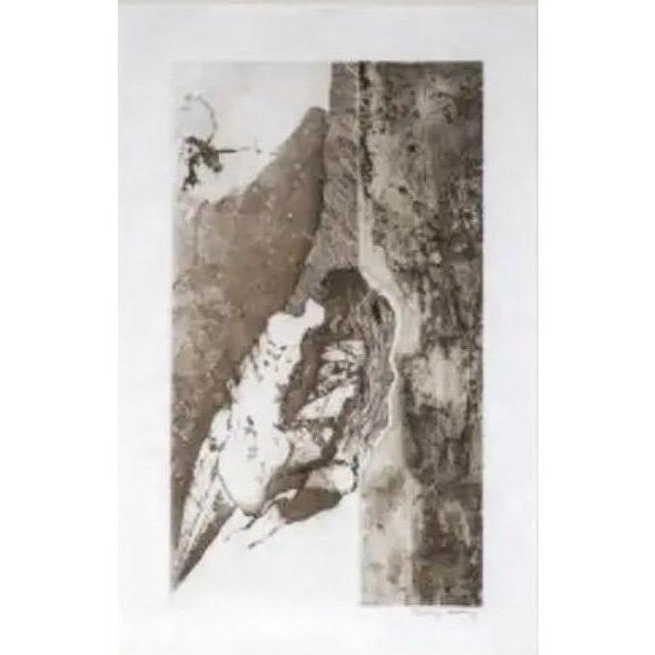 1970s "Amoureux Au Bord De Mer" ("Lovers by the Sea") - A Signed Etching by Dorothea Tanning (C. 1970) For Sale - Image 5 of 12