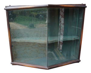 Vintage Art Deco Hanging Wall Display Cabinet, 1930s