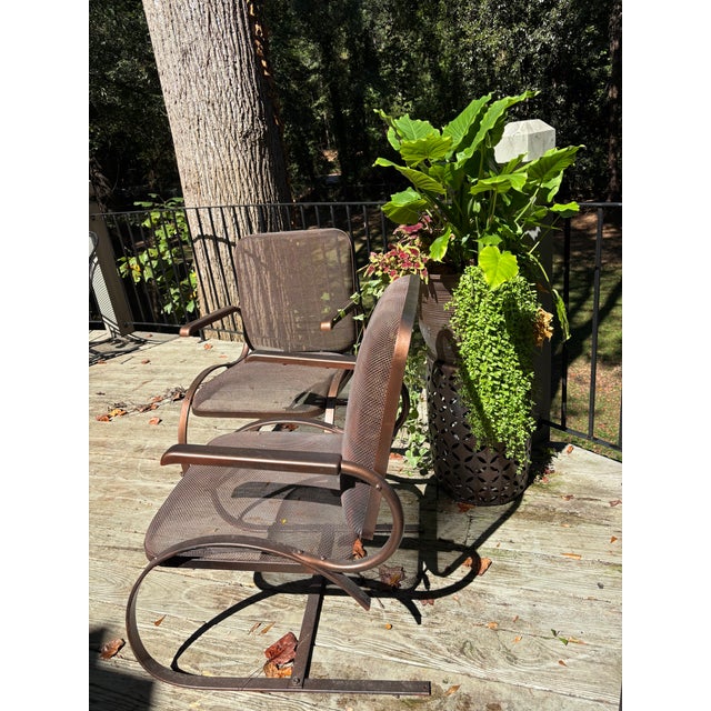 Mid Century Cantiliver Rockers, a Pair- Restored For Sale - Image 11 of 11