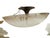 White 1950s Lightolier Mid-Century Modern Double Glass Flying Saucer Flush Mount Ceiling Light For Sale - Image 8 of 9