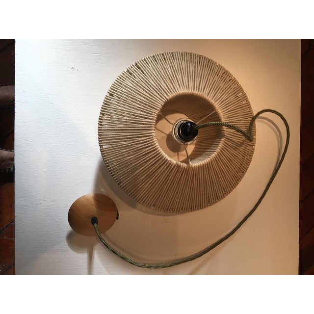 Vintage Rope Ceiling Pendant Light For Sale - Image 4 of 6