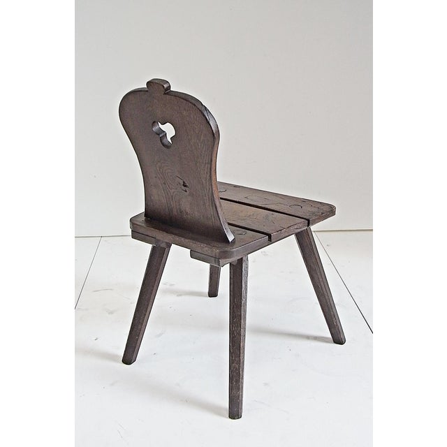 Alfons Garden Table with Chairs in Massive Oak, 1970s, Set of 3 For Sale - Image 9 of 18