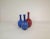Mid-Century Blue and Red Peacock Vases by Sven Erik Skawonius for Upsala Ekeby, 1950s, Set of 3 For Sale - Image 4 of 14